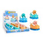 PARTIJ BOTSAUTO MET FIGUUR 5,5CM IN DISPLAY