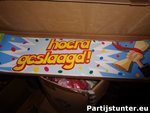 PARTIJ BANNER HOERA GESLAAGD 244X16CM 