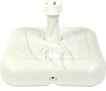 PARTIJ PARASOLVOET KUNSTSTOF WIT KLEIN 