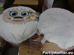 PARTIJ PLUCHE KUSSEN YETTI 30CM 