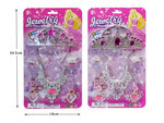 PARTIJ PINK BEAUTY SET TIARA & NECKLACE OP KAART