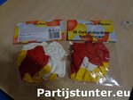 PARTIJ BALLONNEN ROOD WIT GEEL PER 18 STUKS OETELDONK