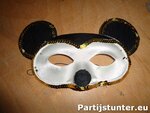 PARTIJ OOGMASKER WIT MET PAILLETTEN 