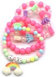 PARTIJ ARMBANDEN SET VOOR KINDEREN REGENBOOG 4PCS