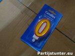 PARTIJ KAARSJES CIJFER 0 OP KAARTJE