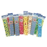 PARTIJ PAPIEREN RIETJES 12 STUKS IN PAKJE