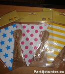 PARTIJ SLINGER MET 10 VLAGGEN 