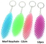 PARTIJ SLEUTELHANGER MAGIC FIDGET WORM 12CM