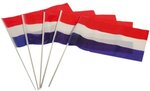 ZWAAIVLAGGETJES ROOD WIT BLAUW PER 12 STUKS