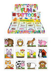 PARTIJ MINI BOERDERIJ TATTOOS 4CM 12 PCS PER PAKJE