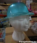 PARTIJ HOEDJE BLAUW/GROEN PLASTIC