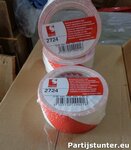 PARTIJ MARKEERTAPE 50MM X 33MTR ROOD WIT