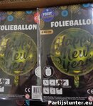 PARTIJ FOLIEBALLONNEN HAPPY NEW YEAR 40CM 