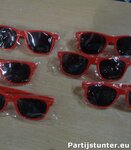 PARTIJ ZONNEBRILLEN ORANJE / ROOD