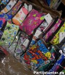 PARTIJ KLEINE STRAND PORTEMONEE MET DIVERSE PRINTS