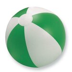 GROTE STRANDBALLEN GROEN WIT 40CM 