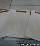 PARTIJ SNIJPLANK WIT 26X15,5CM 