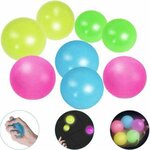 MAGIC FIDGET STICKY BALLS GLOW IN THE DARK 7CM 