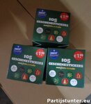 PARTIJ 105 GESCHENKSTICKERS KERST MET FOLIE DETAILS