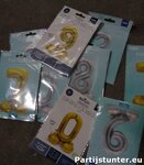 PARTIJ FOLIEBALLON NUMMERS 72CM MET VOET