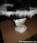 PARTIJ FEEST PARTYHOED ZWART