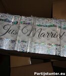 PARTIJ FOLIEBANNER JUST MARRIED 260X19CM 