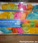 PARTIJ BLOEMENSLINGER MET LICHT 180CM