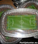 PARTIJ BORDJES VOETBAL 8X23 CM