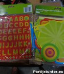 PARTIJ LETTERSLINGER MET STICKERS 