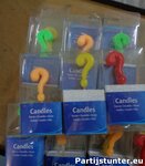 PARTIJ KAARSJES VRAAGTEKEN ? IN DIVERSE KLEUREN