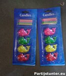 PARTIJ TAART KAARSJES WALVIS