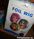 PARTIJ FOLIE PRUIKEN ZILVER EN GOUD