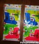 PARTIJ MINI WATERPISTOOLTJES 4X 10CM OP KAART 