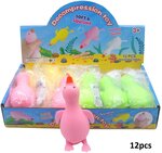 PARTIJ SQUISHY GANS 12CM SQUEEZE TOYS 