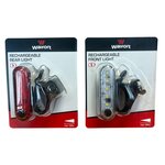 OPLAADBARE FIETSVERLICHTING VOOR EN ACHTERLICHTEN 