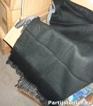 PARTIJ GROTE WINTERSJAAL ZWART GRIJS 60X200CM