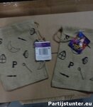 PARTIJ JUTE SINTERKLAAS ZAK KLEIN 15X20CM
