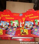 PARTIJ SINT SCRATCHKAARTEN 4X 19,5X19,5CM