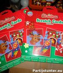 KERST SCRATCHKAARTEN 4X 19,5X19,5CM