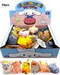 PARTIJ RUBBER CATS 6CM IN DISPLAY