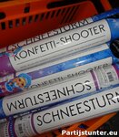 PARTIJ CONFETTI SHOOTER 40CM SNEEUWVLOKJES 