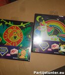 PARTIJ DIAMOND PAINTING CANVAS GLOW IN THE DARK 20X20CM