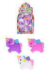 PARTIJ SQUISHIES UNICORN 5CM 3 ASSORTI