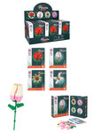 PARTIJ BLOEMEN BOUWSTENEN 14 CM DIVERSE ONTWERPEN