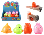 PARTIJ SQUEEZE ANIMALS 7-9CM ASSORTI KLEUR