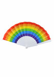 PARTIJ OPVOUWBARE WAAIER REGENBOOG 23CM