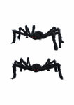 PARTIJ HARIGE SPIN 56CM MET RODE OGEN HALLOWEEN DECO 