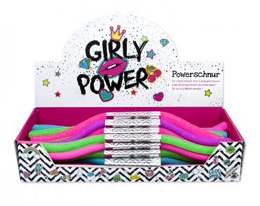 PARTIJ POWERSTRING GIRLY POWER GLITTER 6 ASS