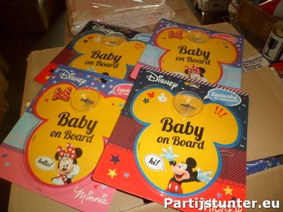 PARTIJ CARHANGER DISNEY MICKEY MOUSE BABY ON BOARD