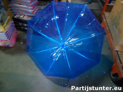 transparante paraplu transparante paraplu blauw kopen, - PARTIJSTUNTER.EU